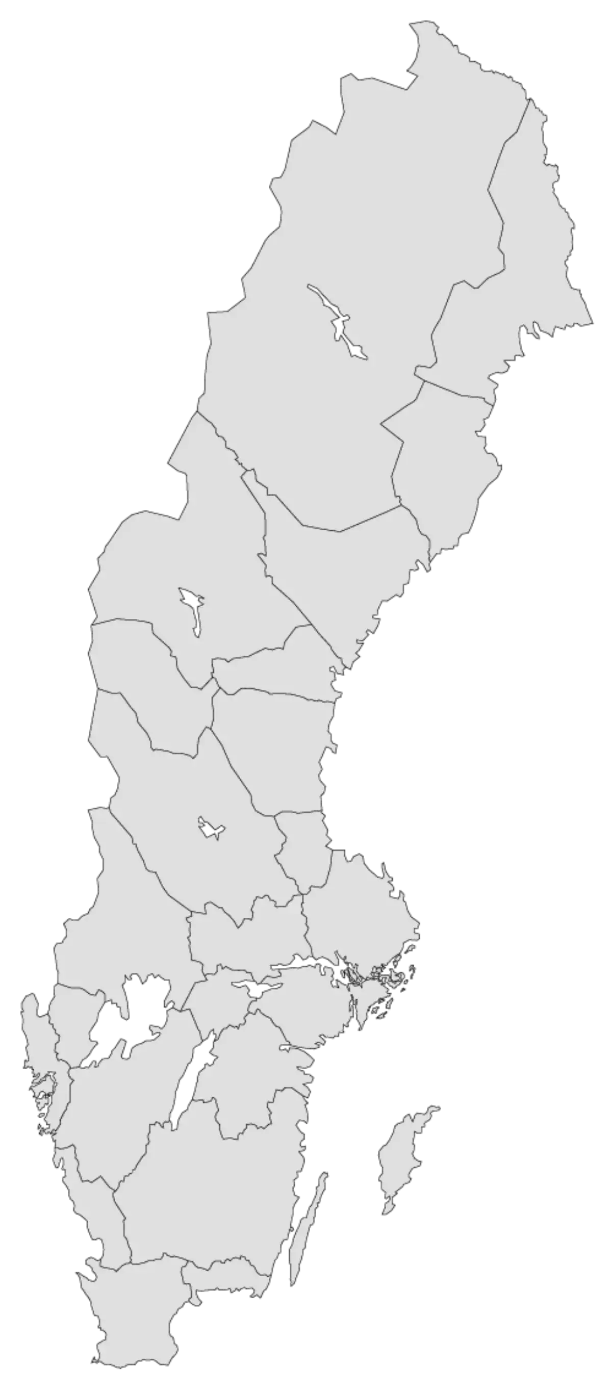 Karta över däckverkstäder i Sverige